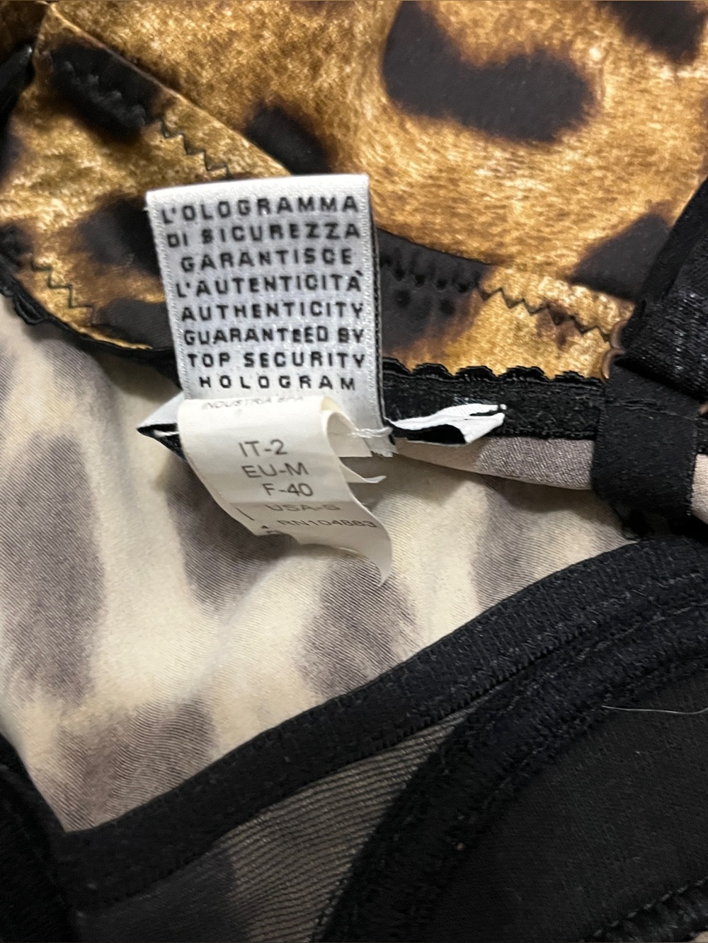 Dolce & Gabbanna Leopard print lingerie dress - Picture 9 of 9